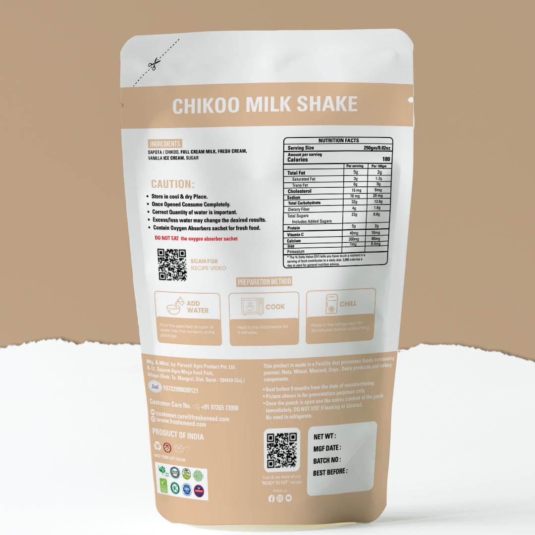 CHIKOO MILK SHAKE