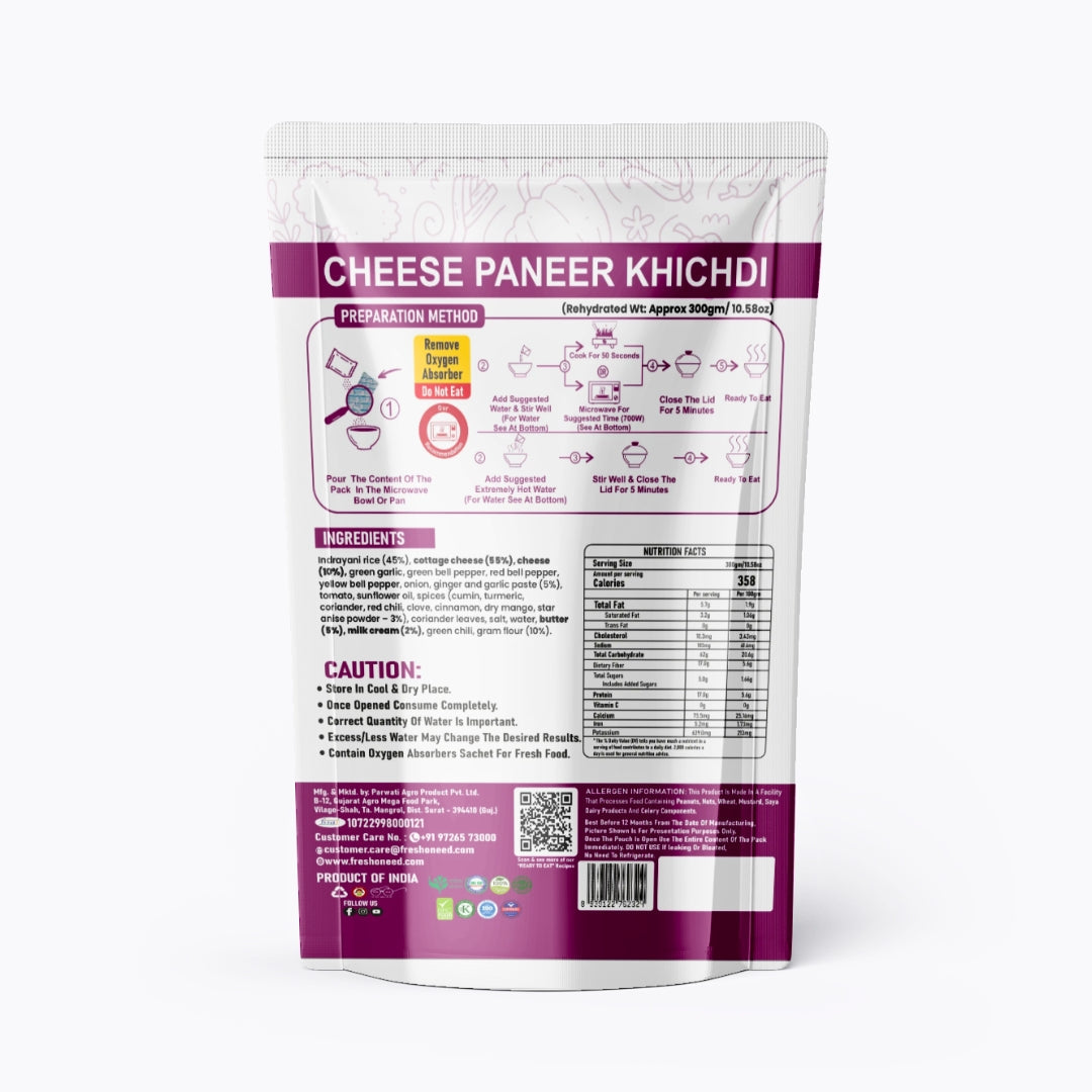 Cheese Paneer Khichdi
